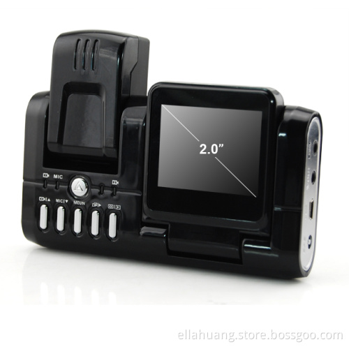Newest 720p HD night vision separate dual lens car black box